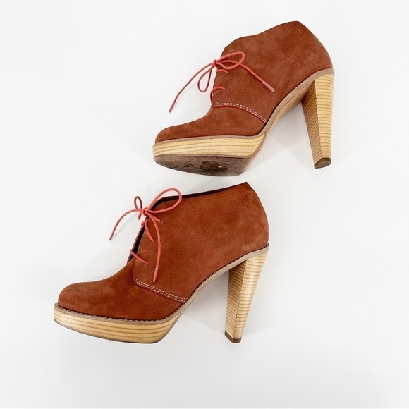 Cole Haan Stephanie Boots Ankle Booties Lace Up Oxford Stiletto Heel Shoes - Picture 5 of 8